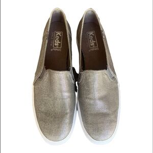 Keds Metallic Triple Decker Canvas Slip-On Platform Sneaker Shoe Women’s Size 7